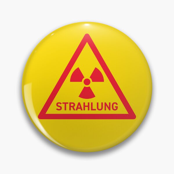 Item preview, Radiation German Safety Warning Sign Triangle With Text Yellow Red designed and sold by VoodooCircus.