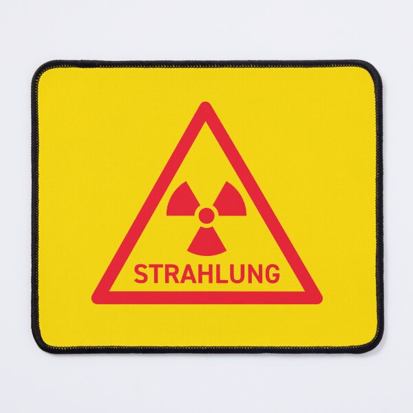 Item preview, Radiation German Safety Warning Sign Triangle With Text Yellow Red designed and sold by VoodooCircus.