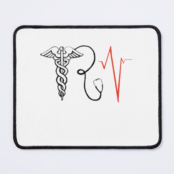 Item preview, “RN” with Caduceus and Lifeline designed and sold by Aalyra And Ella.
