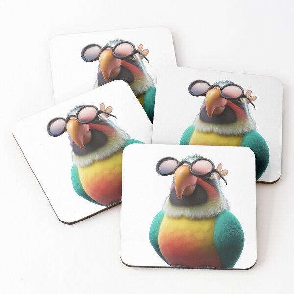 Item preview, Cute parrot wearing glasses designed and sold by ByNiran.