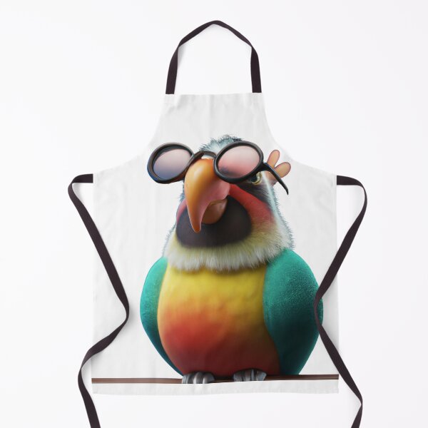 Item preview, Cute parrot wearing glasses designed and sold by ByNiran.