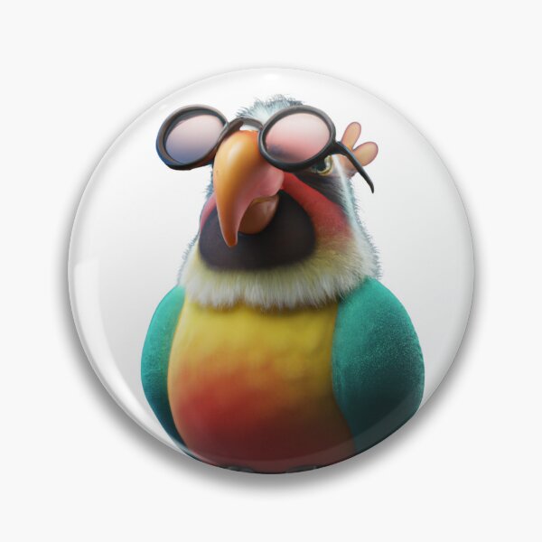 Item preview, Cute parrot wearing glasses designed and sold by ByNiran.