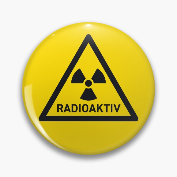 Item preview, Radioactive German Safety Warning Sign Triangle With Text Yellow Black designed and sold by VoodooCircus.