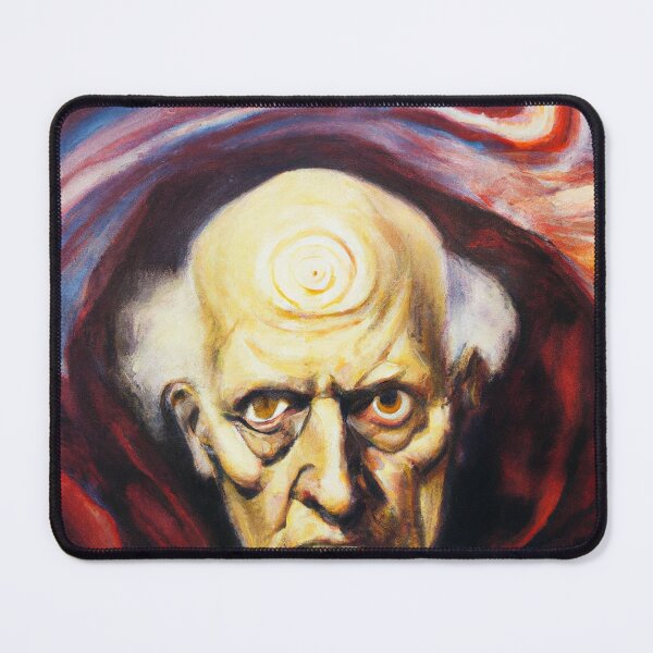 Item preview, Aleister Crowley The Great Beast of Thelema painted in the style of Austin Osman Spare impressionist surrealist designed and sold by Ataraxia Apparel.