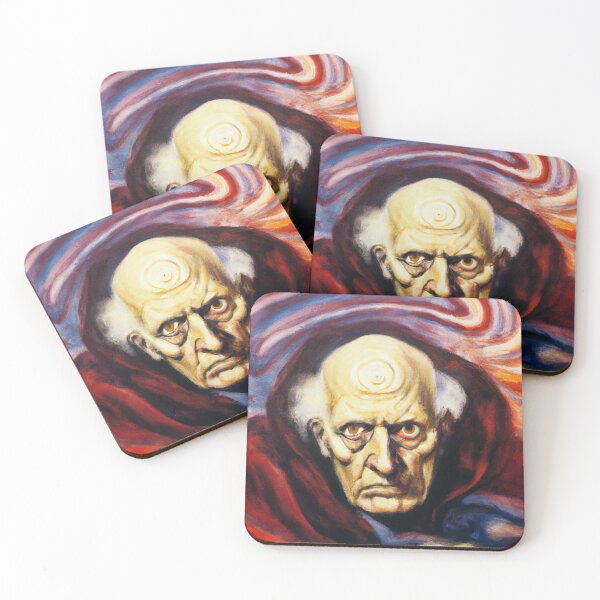 Item preview, Aleister Crowley The Great Beast of Thelema  painted in the style of Austin Osman Spare impressionist surrealist designed and sold by Ataraxia  Apparel.