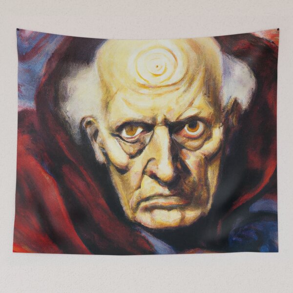 Item preview, Aleister Crowley The Great Beast of Thelema  painted in the style of Austin Osman Spare impressionist surrealist designed and sold by Ataraxia  Apparel.