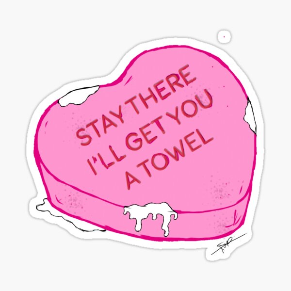 Conversation Hearts – work it towels