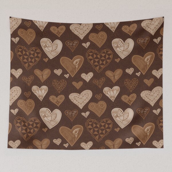 Item preview, Hearts chocolate and coffee designed and sold by AprilAppleArt.