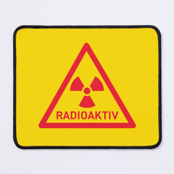Item preview, Radioactive German Safety Warning Sign Triangle With Text Yellow Red designed and sold by VoodooCircus.