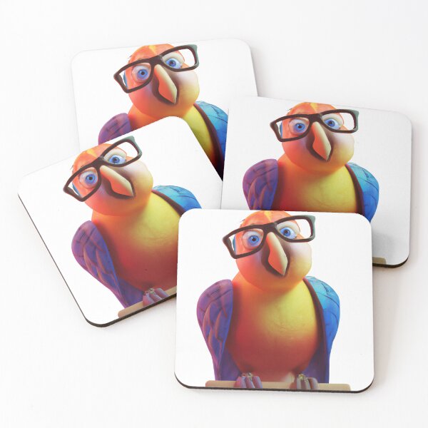 Item preview, Cute parrot wearing glasses designed and sold by ByNiran.
