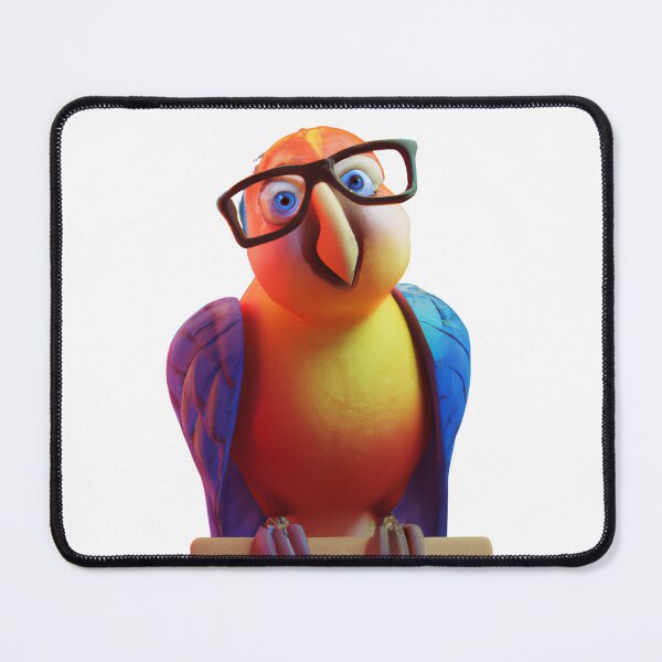 Item preview, Cute parrot wearing glasses designed and sold by ByNiran.