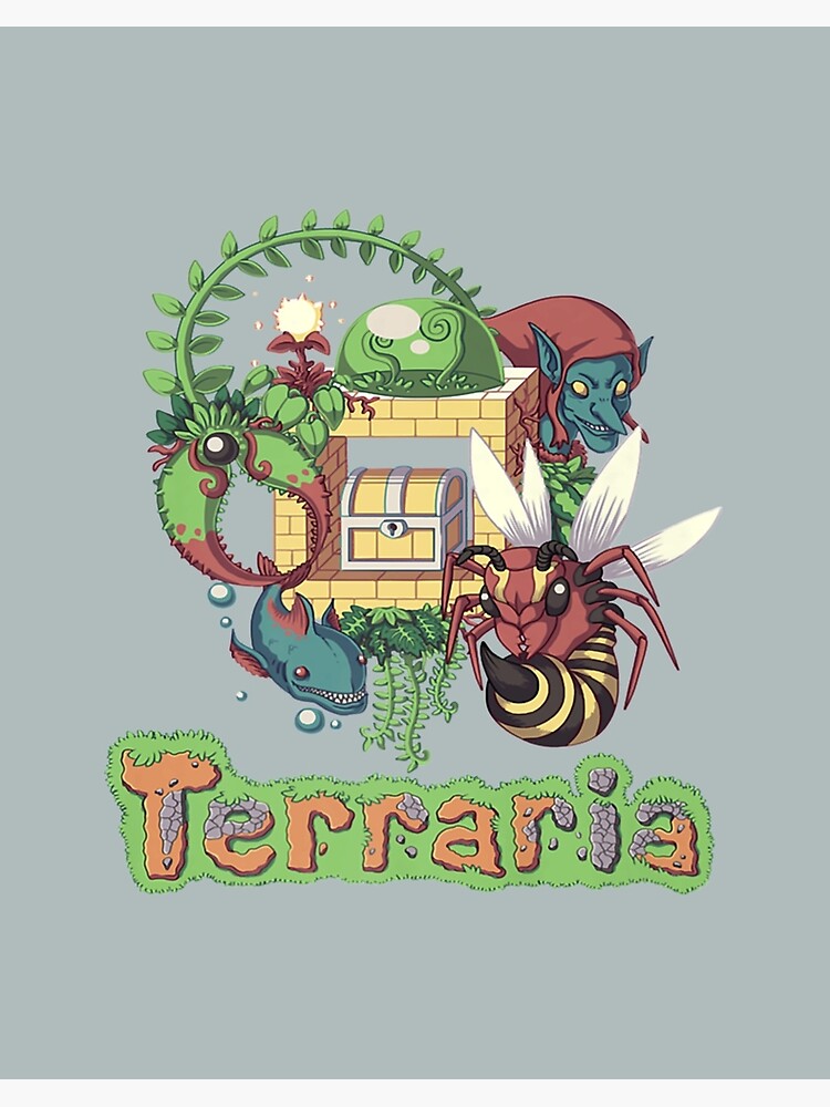 Terraria - Indie Game Art Board Print for Sale by Gnextdoor22