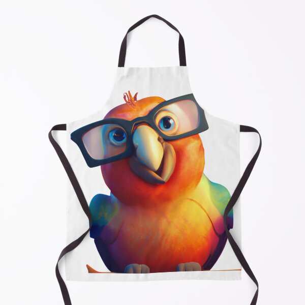 Item preview, Cute parrot wearing glasses designed and sold by ByNiran.