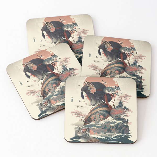 Item preview, Classic Japanese Style Art 22 | Colorful Cartoons designed and sold by Sunchaser World.