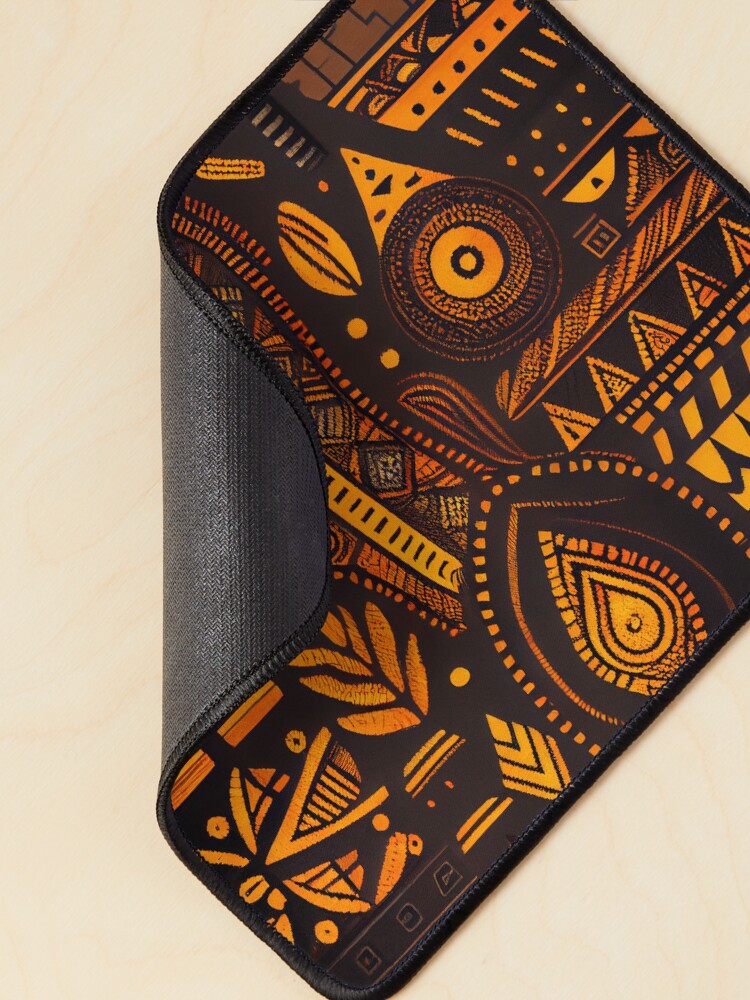 Thumbnail 2 von 5, Mauspad, Rough African Pattern Digital Painting designt und verkauft von CodeAndColors.