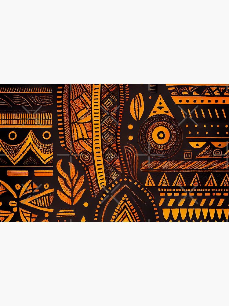 Thumbnail 4 von 4, Kaffeebecher, Rough African Pattern Digital Painting designt und verkauft von CodeAndColors.
