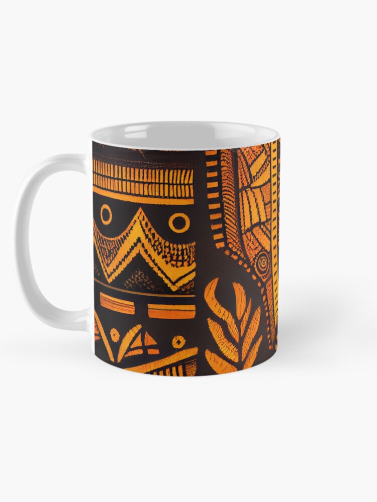 Thumbnail 5 von 6, Kaffeebecher, Rough African Pattern Digital Painting designt und verkauft von CodeAndColors.