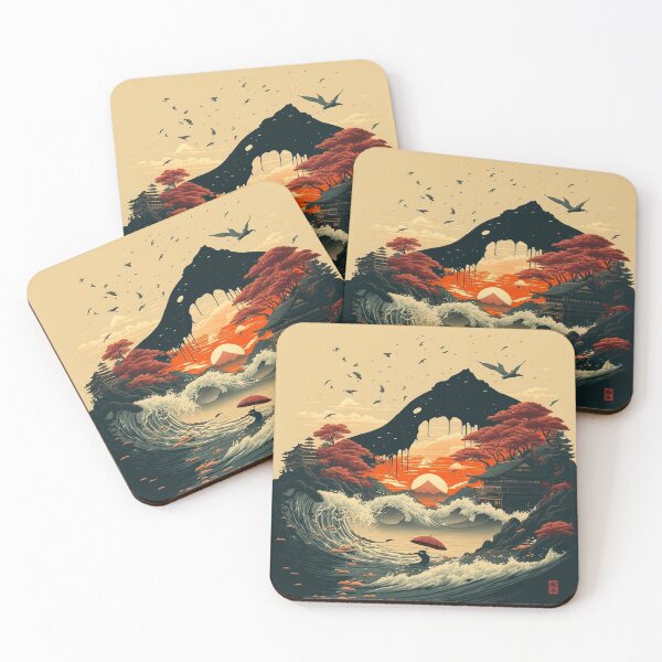 Item preview, Classic Japanese Style Art 23 | Colorful Cartoons designed and sold by Sunchaser World.