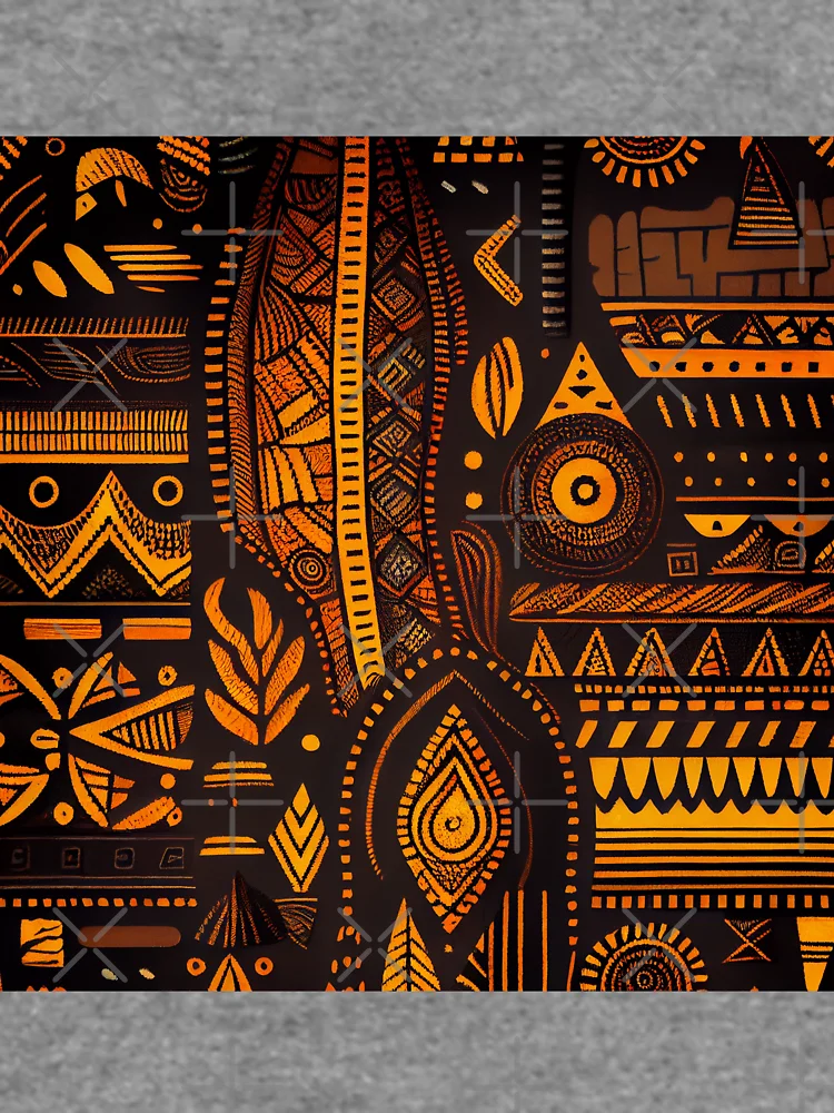 Imagen 6 de 6, Sudadera ligera con la obra Rough African Pattern Digital Painting, diseñada y vendida por CodeAndColors.