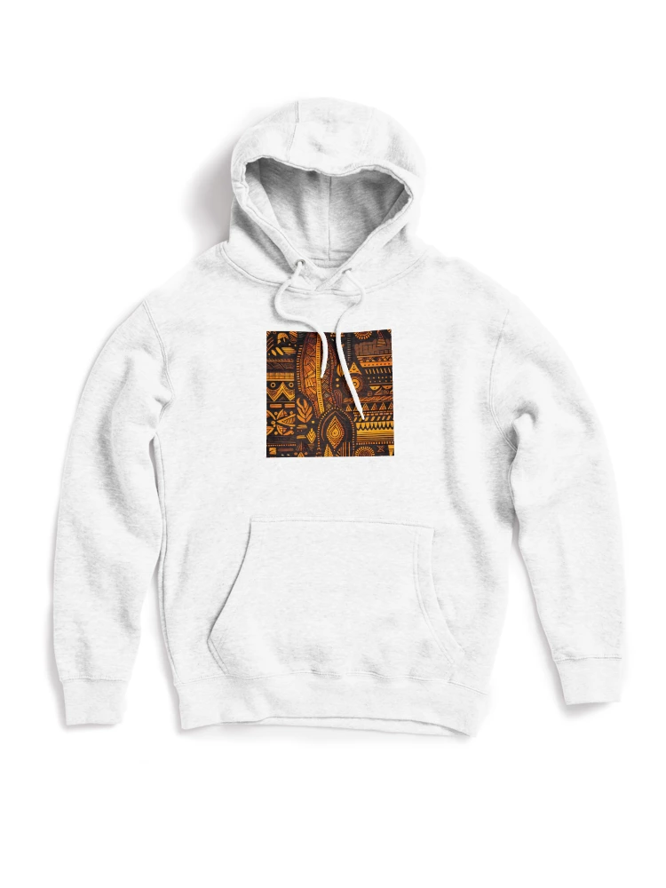 Imagen 1 de 6, Sudadera con capucha con la obra Rough African Pattern Digital Painting, diseñada y vendida por CodeAndColors.
