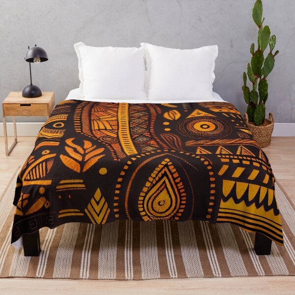 Item preview, Rough African Pattern Digital Painting designed and sold by CodeAndColors.