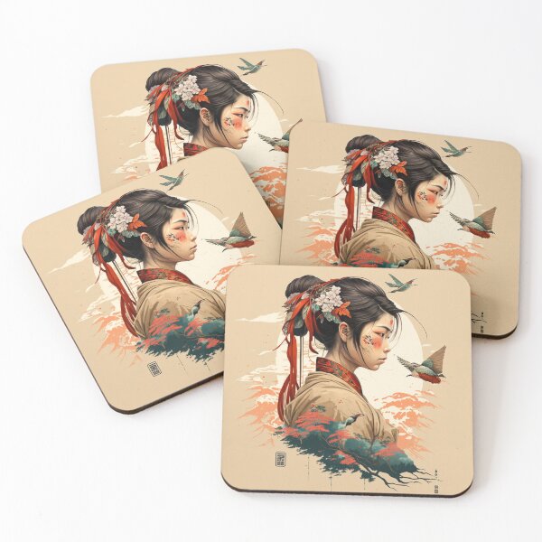 Item preview, Classic Japanese Style Art 21 | Colorful Cartoons designed and sold by Sunchaser World.