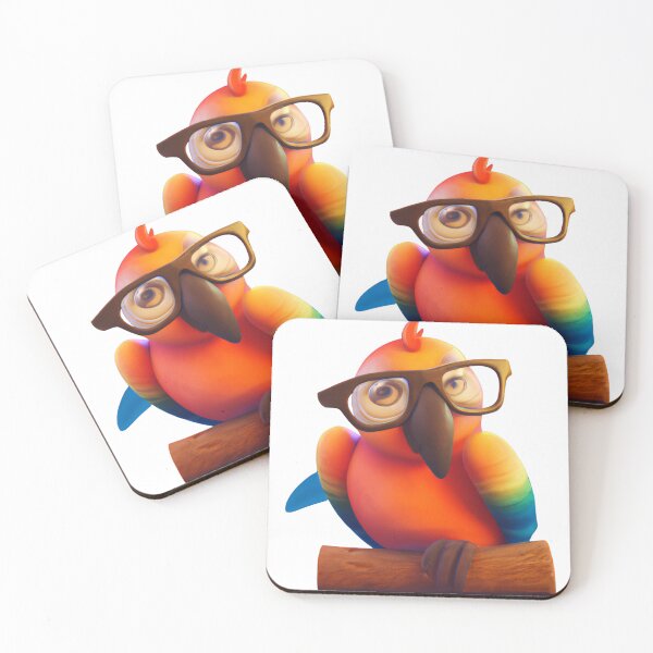 Item preview, Cute parrot wearing glasses designed and sold by ByNiran.