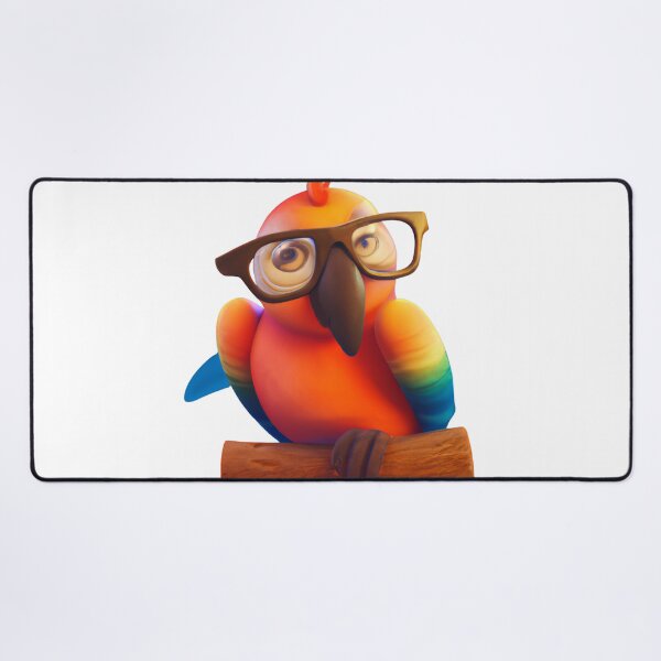 Item preview, Cute parrot wearing glasses designed and sold by ByNiran.