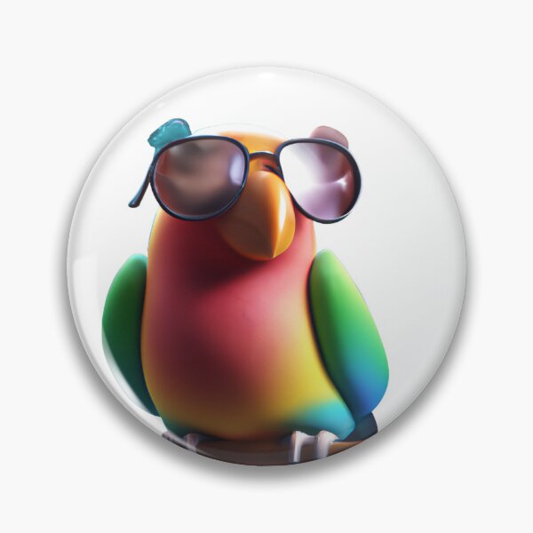 Item preview, Cute parrot wearing glasses designed and sold by ByNiran.