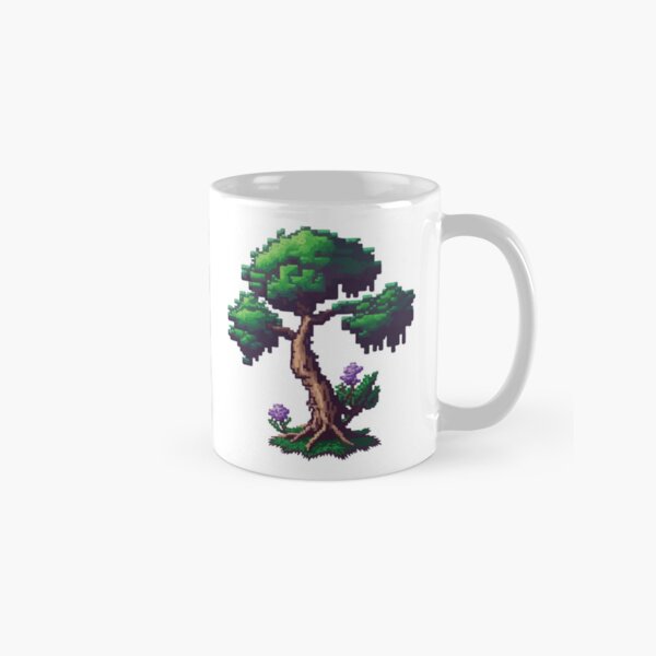 pixelated terraria tree Classic Mug