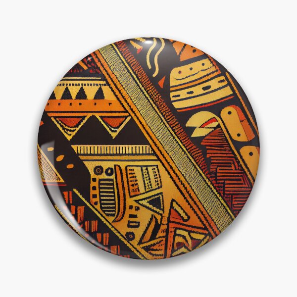 Item preview, Rough African Pattern Digital Painting designed and sold by CodeAndColors.