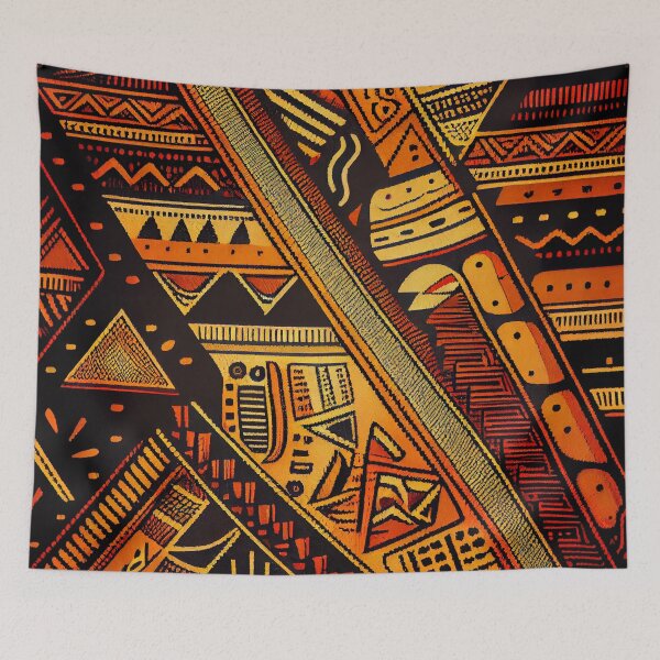 Item preview, Rough African Pattern Digital Painting designed and sold by CodeAndColors.