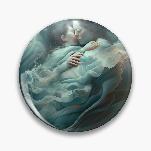 Artikelvorschau, Serene Grogginess A Hydrogen Embrace Digital Painting entworfen und verkauft von CodeAndColors.