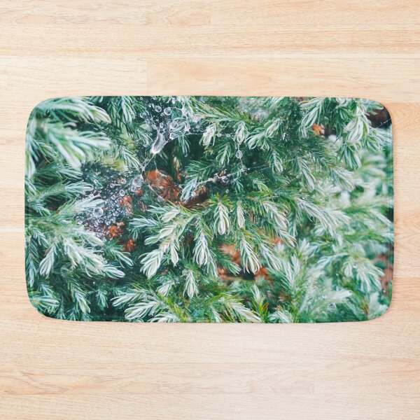 Item preview, Fir tree covered with drops of rain designed and sold by helenkaiy.