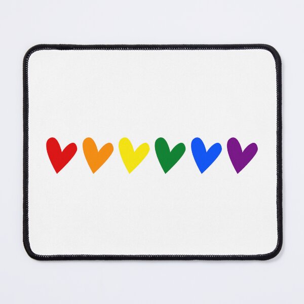 Item preview, LGBT+ pride flag hearts designed and sold by artbyxleonie.