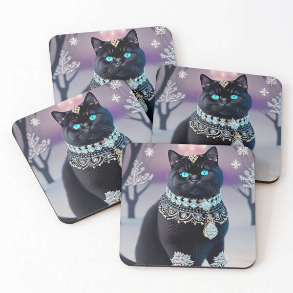 Item preview, Dazzling Black British Shorthair designed and sold by Nocturne  Paws.