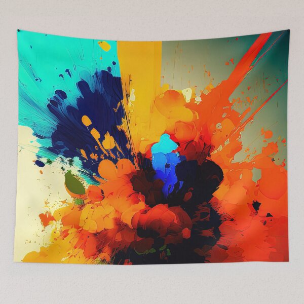 Item preview, Colorful abstract flower design designed and sold by RK - Shop.
