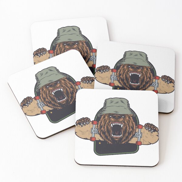 Item preview, Skateboarder Bear designed and sold by SpaceArt23.
