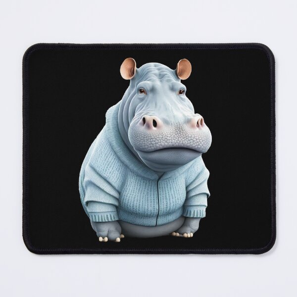 Item preview, Cute hippo - animals with clothes designed and sold by Sunset Design.