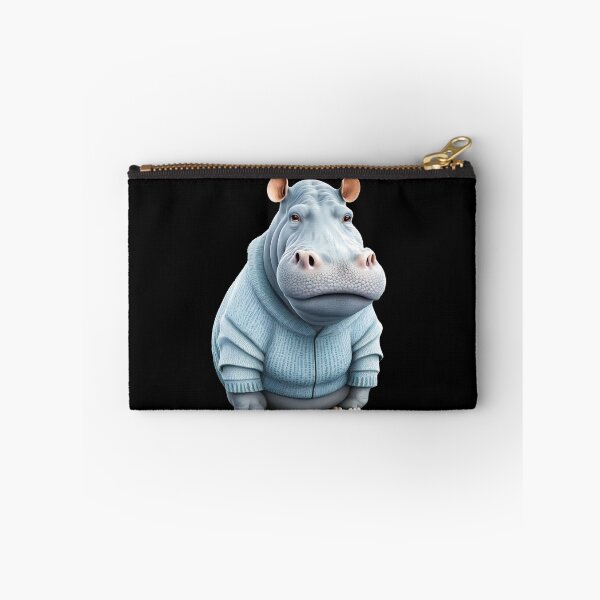 Item preview, Cute hippo - animals with clothes  designed and sold by Sunset Design.