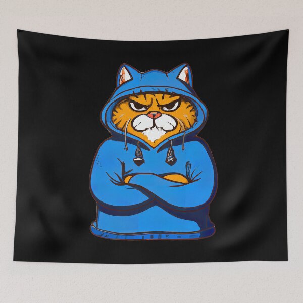 Item preview, Bad Mood Cat Angry Hip Hop Cat designed and sold by J-Clark.