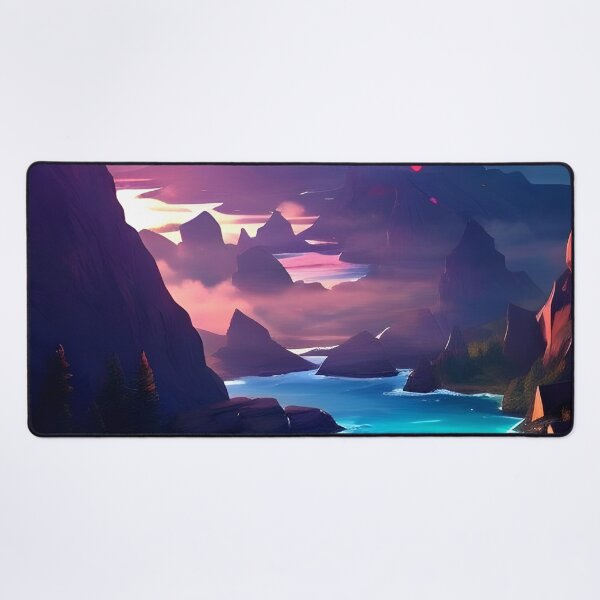 Item preview, Minimalistic Valley River Framed Art designed and sold by supeart.