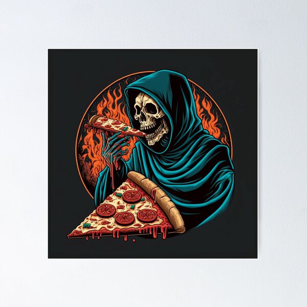 Item preview, Grim Pizza designed and sold by riscoloco.
