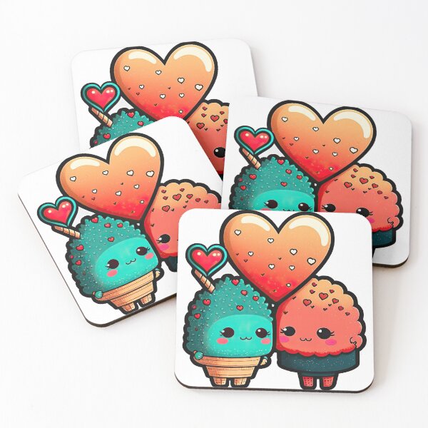 Item preview, Muffin Love: Adorable Sticker of Two Little Muffins designed and sold by FhelDesigns.