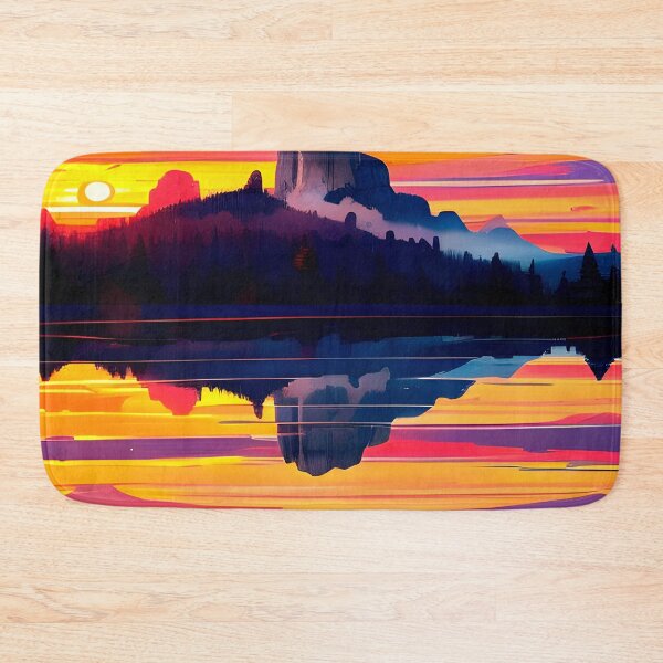Item preview, Evening Water View Landscape - Captivating Canvas Print designed and sold by supeart.
