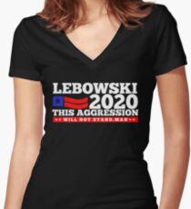 Lebowski 2020 Women's Fitted V-Neck T-Shirt