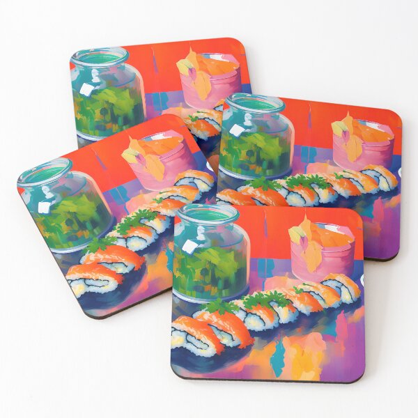 Item preview, Sushi Lunch. Colourful Food Composition. designed and sold by FewBits.
