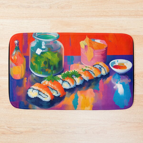 Item preview, Sushi Lunch. Colourful Food Composition. designed and sold by FewBits.