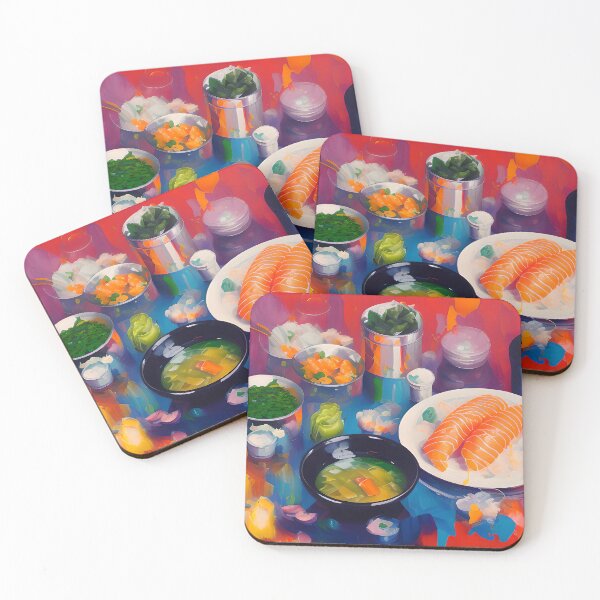 Item preview, Sushi Lunch. Colourful Food Composition. designed and sold by FewBits.