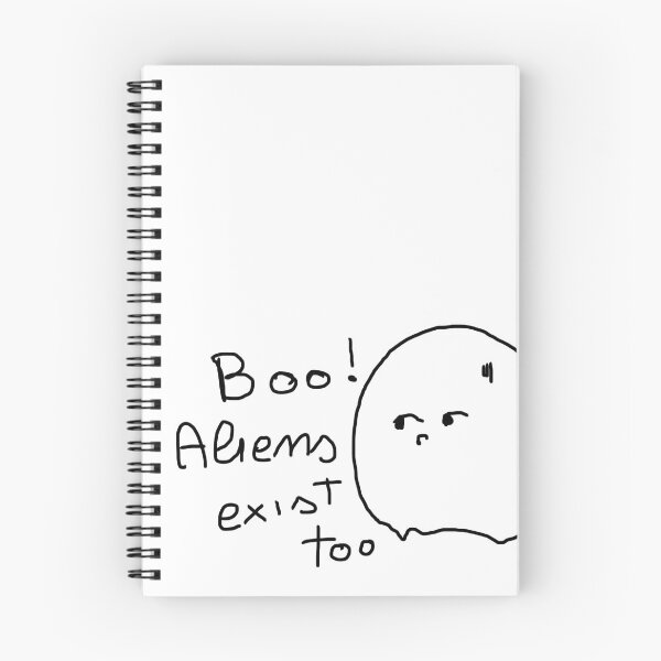 Item preview, Boo! Aliens exist too - sincerely, Ghosts (version #02 - bigger) designed and sold by AleValStra.